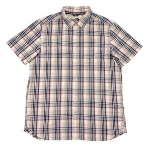 The North Face Shirt Mens Size Large Plaid Short Sleeve Button Down Hiking